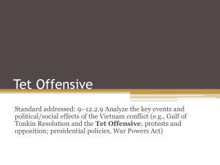 Tet Offensive
