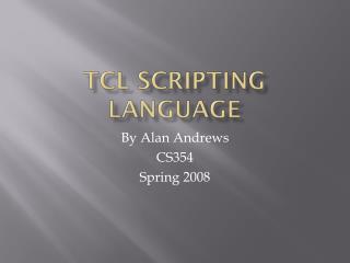 Tcl Scripting Language