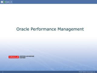 Oracle Performance Management
