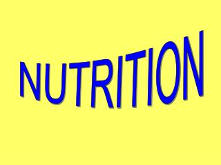 NUTRITION