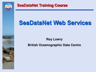 SeaDataNet Web Services