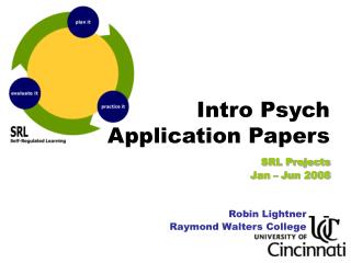 Intro Psych Application Papers SRL Projects Jan – Jun 2008