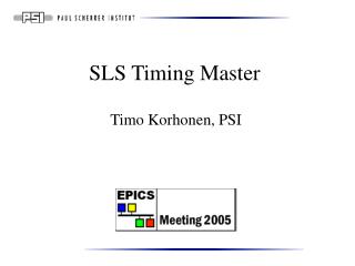 SLS Timing Master