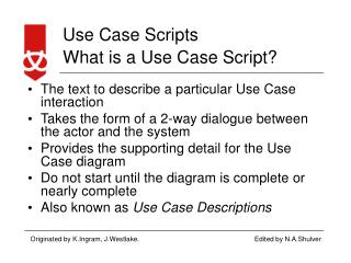 What is a Use Case Script?