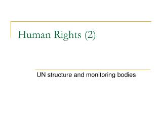 Human Rights (2)
