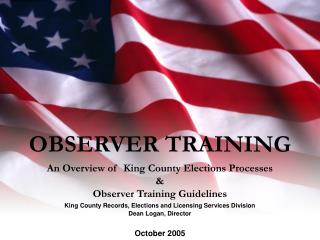 OBSERVER TRAINING