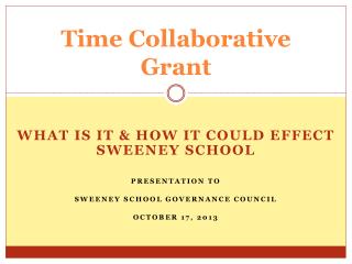 Time Collaborative Grant