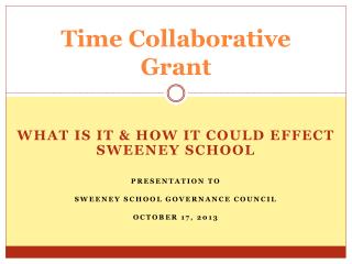 Time Collaborative Grant