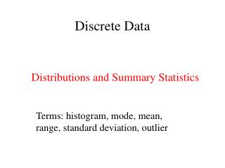 Discrete Data
