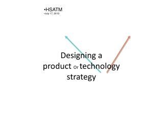 Designing a product Or technology strategy