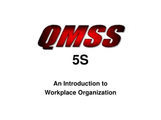 5S An Introduction to Workplace Organization