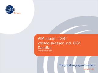 AIM møde – GS1 værktøjskassen incl. GS1 DataBar