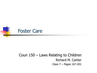 Foster Care