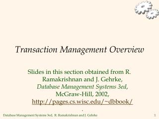 Transaction Management Overview