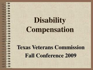 Disability Compensation