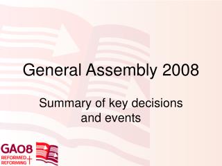 General Assembly 2008