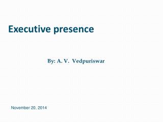 Executive presence