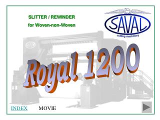 SLITTER / REWINDER for Woven-non-Woven