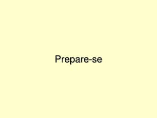 Prepare-se