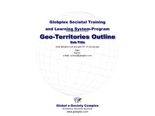 Global e-Society Complex Evolutive Society System globplex