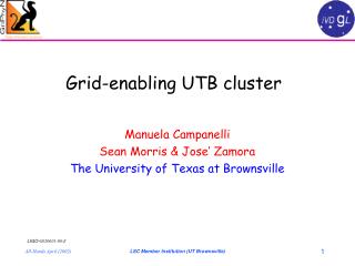 Grid-enabling UTB cluster