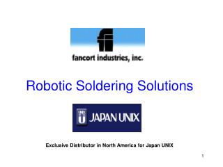 Robotic Soldering Solutions