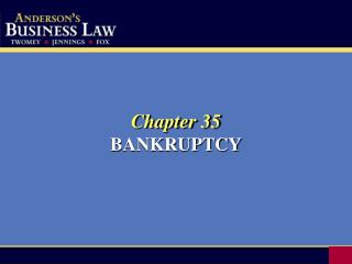 Chapter 35 BANKRUPTCY
