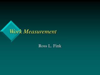 Work Measurement