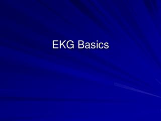 EKG Basics