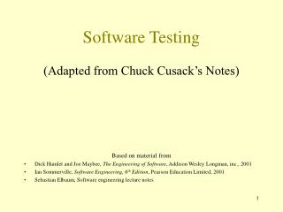 Software Testing