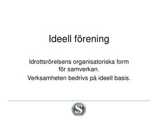 Ideell förening