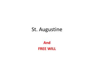 St. Augustine