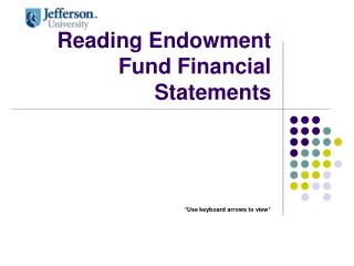 Reading Endowment Fund Financial Statements