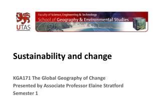 Sustainability and change