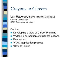 Crayons to Careers