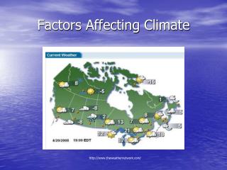 Factors Affecting Climate