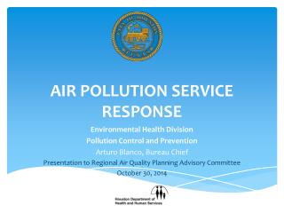 Air pollution service response