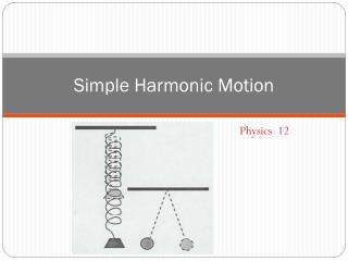 Simple Harmonic Motion