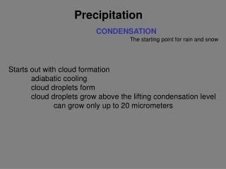 Precipitation