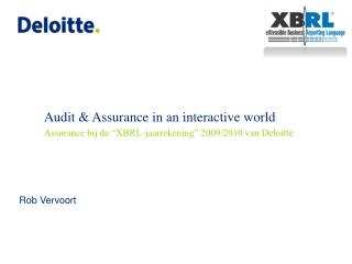 Audit &amp; Assurance in an interactive world