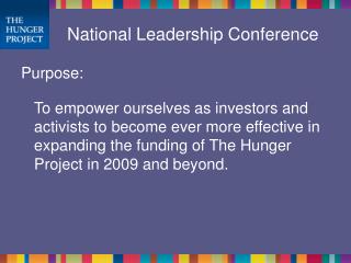 National Leadership Conference