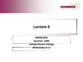 Lecture 8