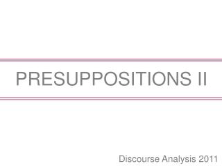 Discourse Analysis 2011