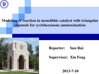 Reporter: Sun Rui Supervisor: Xin Feng 2013-7-10