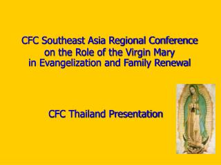 CFC Thailand Presentation