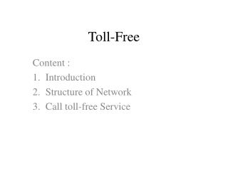 Toll-Free