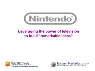 Leveraging the power of television to build “remarkable ideas”