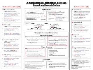 A morphological distinction between bound and free definites