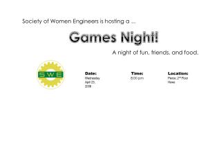 Society of Women Engineers is hosting a ...