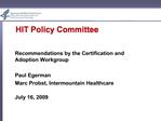 HIT Policy Committee